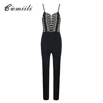CIEMIILI Fashion Women 2018 Summer Night Club Skinny Ankle-Length Sexy Jumpsuits Black Hot Selling Style Bodycon Jumpsuits
CIEMIILI Fashion Women 2018 Summer Night Club Skinny Ankle-Length Sexy Jumpsuits Black Hot Selling Style Bodycon Jumpsuits