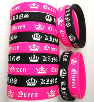 100PCS King Queen Silicone Bracelets Lover's Wrsitbands Wedding engagement Bangle Party Gift Men Women Wrist Wholesale Jewelry
100PCS King Queen Silicone Bracelets Lover's Wrsitbands Wedding engagement Bangle Party Gift Men Women Wrist Wholesale Jewelry