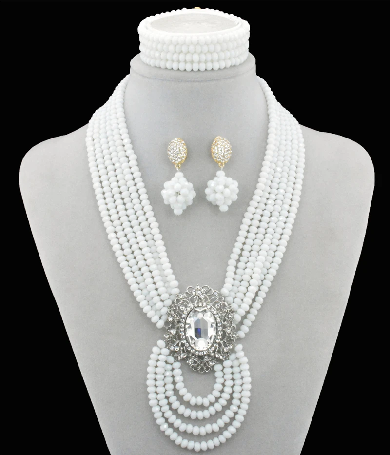 Handmade Popular Crystal Stones Beads Bridal Jewelry Sets New Nigerian Wedding African Beads Jewelry Set Crystal Free Shipping
Handmade Popular Crystal Stones Beads Bridal Jewelry Sets New Nigerian Wedding African Beads Jewelry Set Crystal Free Shipping