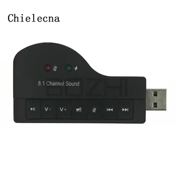Chielecnal External USB Sound Card Adapter 8.1 Channel 3D Audio Headset Microphone 3.5mm Jack For Win XP/7/8 Android Linux MacOS
Chielecnal External USB Sound Card Adapter 8.1 Channel 3D Audio Headset Microphone 3.5mm Jack For Win XP/7/8 Android Linux MacOS