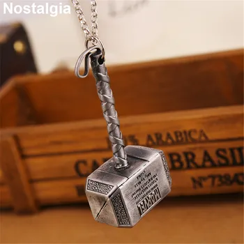 Nostalgia Marvel Thor Hammer Pendant Superhero Necklace Men Jewelry Father's Day Gift
Nostalgia Marvel Thor Hammer Pendant Superhero Necklace Men Jewelry Father's Day Gift