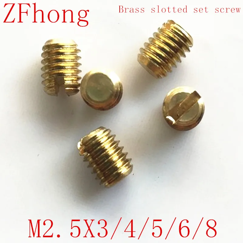 500Pcs M2.5*3/4/5/6 Brass slotted headless screws grubs flat end tighten bolts screw brass bolt 3-10mm Length
500Pcs M2.5*3/4/5/6 Brass slotted headless screws grubs flat end tighten bolts screw brass bolt 3-10mm Length