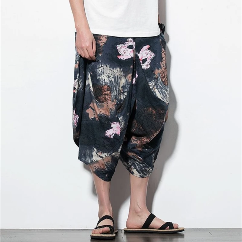 2019 New Men Pants Joggers Harem Pants Linen Hip Hop Baggy Cotton Fashion Casual Pants Wide Leg Trousers Loose Pants Drawstring
2019 New Men Pants Joggers Harem Pants Linen Hip Hop Baggy Cotton Fashion Casual Pants Wide Leg Trousers Loose Pants Drawstring