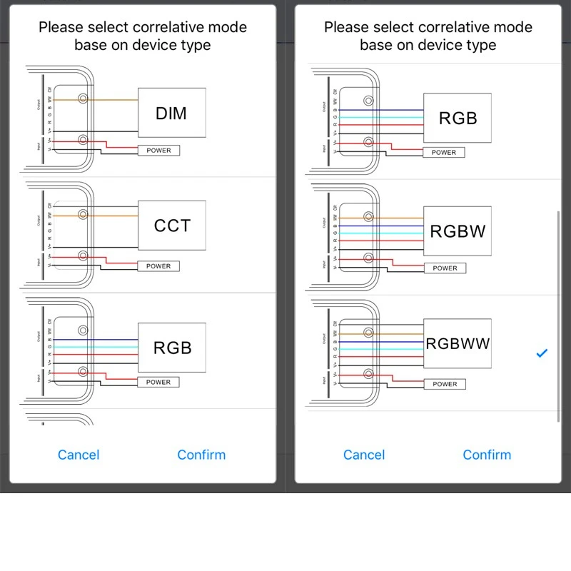 RGB + CCT WiFi контроллер постоянного тока 12 В 24 изменяемый таймер цвета Музыка CW WW