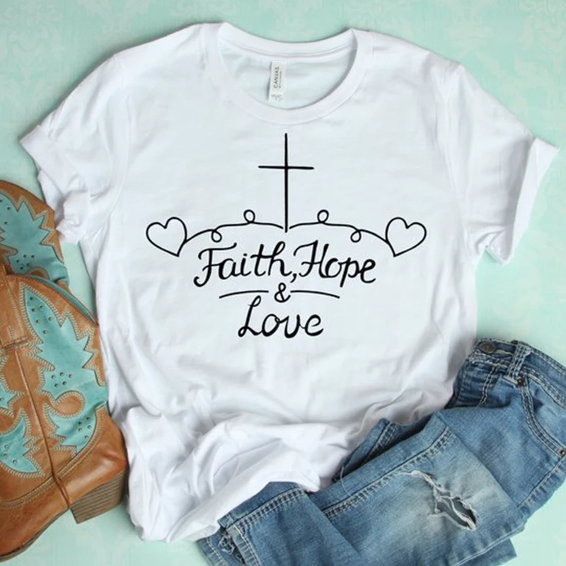 100% Cotton T Shirt Women Short Sleeve O Neck White Summer Tee Shirt Streetwear Solid Faith Women T-shirt Hipster
100% Cotton T Shirt Women Short Sleeve O Neck White Summer Tee Shirt Streetwear Solid Faith Women T-shirt Hipster