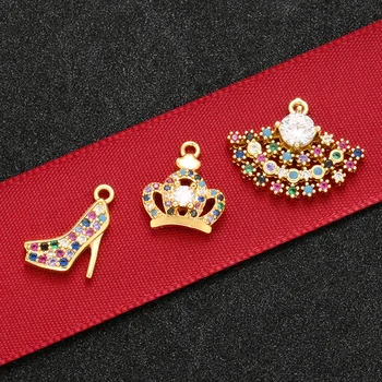 ZHUKOU High quality fashion High heel crown pendant for jewelry necklace earrings accessories model: VS452
ZHUKOU High quality fashion High heel crown pendant for jewelry necklace earrings accessories model: VS452