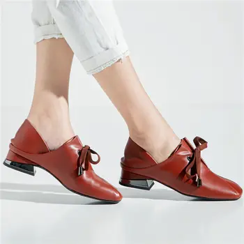 New Women Lace Up Genuine Leather Wedding Party Pumps Shoes Chunky Low Heels Ankle Boots Punk Slippers Lady Office Casual Shoes
New Women Lace Up Genuine Leather Wedding Party Pumps Shoes Chunky Low Heels Ankle Boots Punk Slippers Lady Office Casual Shoes