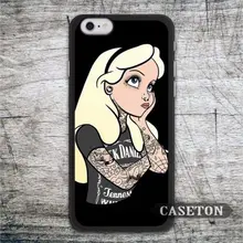 Tattoo Punk Alice Case For iPhone 7 6 6s Plus 5 5s SE 5c 4 4s and For iPod 5 Lovely Protective Cover Wholesale