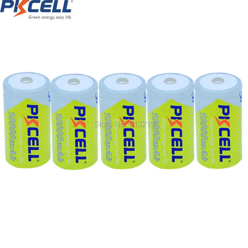 5Pcs*PKCELL D size 1.2V 10000mAh Ni-MH Rechargeable Battery AM-1 LR20 D MN1300 R20 R20P Rechargeable Batteries
5Pcs*PKCELL D size 1.2V 10000mAh Ni-MH Rechargeable Battery AM-1 LR20 D MN1300 R20 R20P Rechargeable Batteries