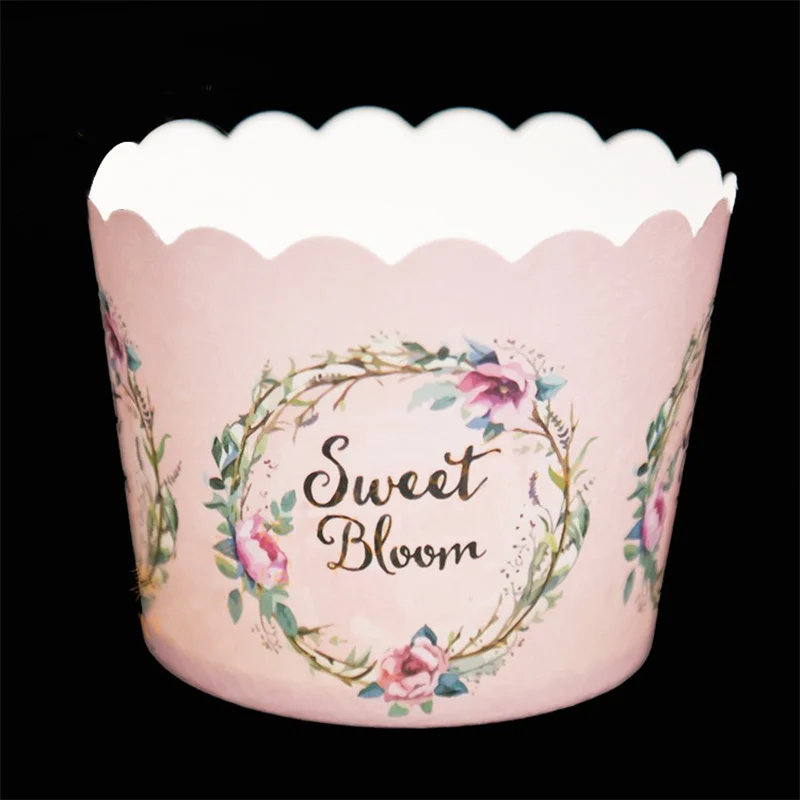 50PCS Pink Flowers Sweet Bloom Paper Cupcake Liner Baking tool Muffin Cup Case Party Tray Cake Mold for wedding birthday party
50PCS Pink Flowers Sweet Bloom Paper Cupcake Liner Baking tool Muffin Cup Case Party Tray Cake Mold for wedding birthday party