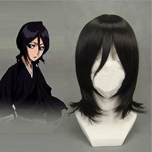 Bleach Kuchiki Rukia 40cm Short Curly Cosplay Wigs for Women Female Anime Costume Party Synthetic Hair Christmas Gift Black
Bleach Kuchiki Rukia 40cm Short Curly Cosplay Wigs for Women Female Anime Costume Party Synthetic Hair Christmas Gift Black