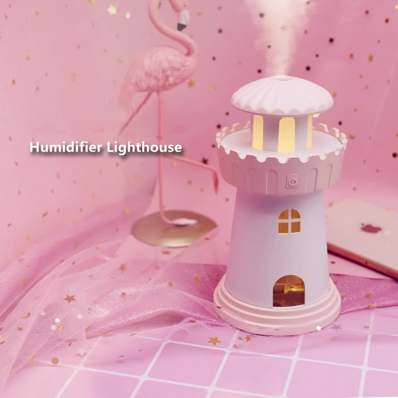Ultrasonic Humidifier Air Mist Maker LED Lighthouse USB Humidifiers Air Freshner Aroma Diffuser Lamp For Car Office
Ultrasonic Humidifier Air Mist Maker LED Lighthouse USB Humidifiers Air Freshner Aroma Diffuser Lamp For Car Office