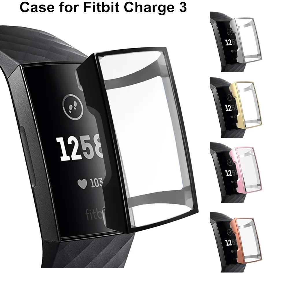 Replacement for Fitbit Charge 3 Case Silicone Wristband Case for Fitbit Charge 3 Cover for Smart Watch Protector Accessories
Replacement for Fitbit Charge 3 Case Silicone Wristband Case for Fitbit Charge 3 Cover for Smart Watch Protector Accessories