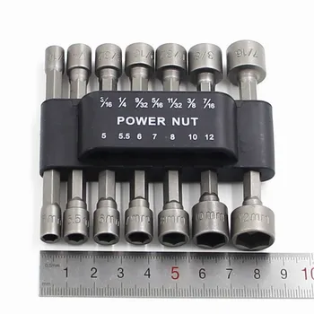 1/4 Inch Hex Shank Quick-Change Screwdrivers Nutdriver 14pcs/set Power Nut Driver Drill Bit SAE Metric Socket Bits Wrench Screw
1/4 Inch Hex Shank Quick-Change Screwdrivers Nutdriver 14pcs/set Power Nut Driver Drill Bit SAE Metric Socket Bits Wrench Screw