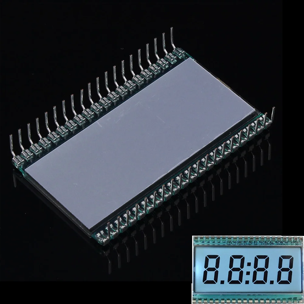 -20~70 Celsius Degree Operation Temperature positive display 3V EDC190 4-Digit LCD Digital Tube Display Clock Static Driving
-20~70 Celsius Degree Operation Temperature positive display 3V EDC190 4-Digit LCD Digital Tube Display Clock Static Driving