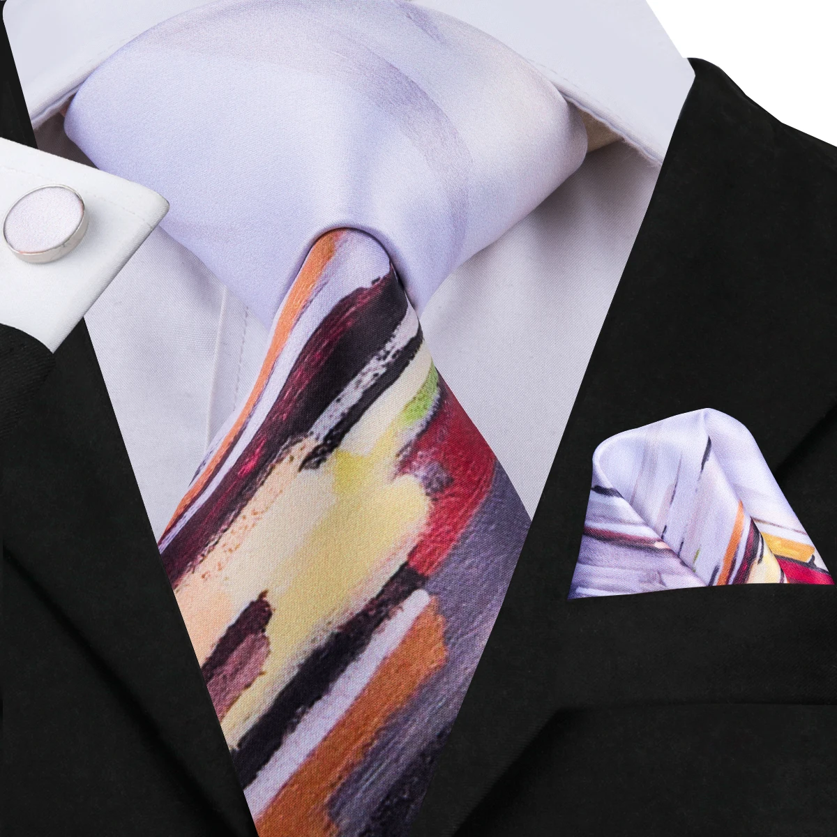 Hi-Tie Men's Silk Tie Set Beautiful Print Ties for Men Yellow White Novelty Print Necktie Handkerchief Cufflinks Set Wedding Tie
Hi-Tie Men's Silk Tie Set Beautiful Print Ties for Men Yellow White Novelty Print Necktie Handkerchief Cufflinks Set Wedding Tie