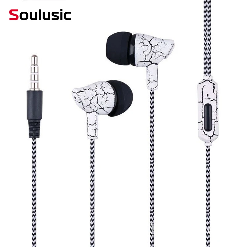 Soulusic Wired Earphone Super Bass 3.5mm Jack Ice Cracks Crackle Earpiece Earbuds with Mic HandsFree Headset for Samsung HUAWEI
Soulusic Wired Earphone Super Bass 3.5mm Jack Ice Cracks Crackle Earpiece Earbuds with Mic HandsFree Headset for Samsung HUAWEI