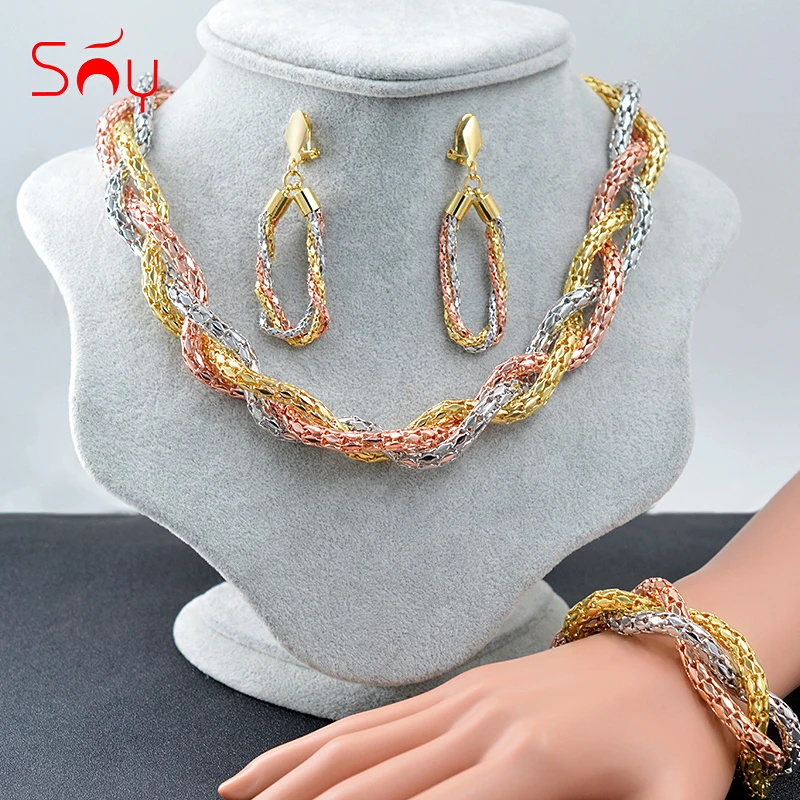 Sunny Jewelry 2019 Hot Boho Collar Jewelry Sets Fashion Necklace Earrings Bracelet Set For Women Multilayer Chokers For Wedding
Sunny Jewelry 2019 Hot Boho Collar Jewelry Sets Fashion Necklace Earrings Bracelet Set For Women Multilayer Chokers For Wedding