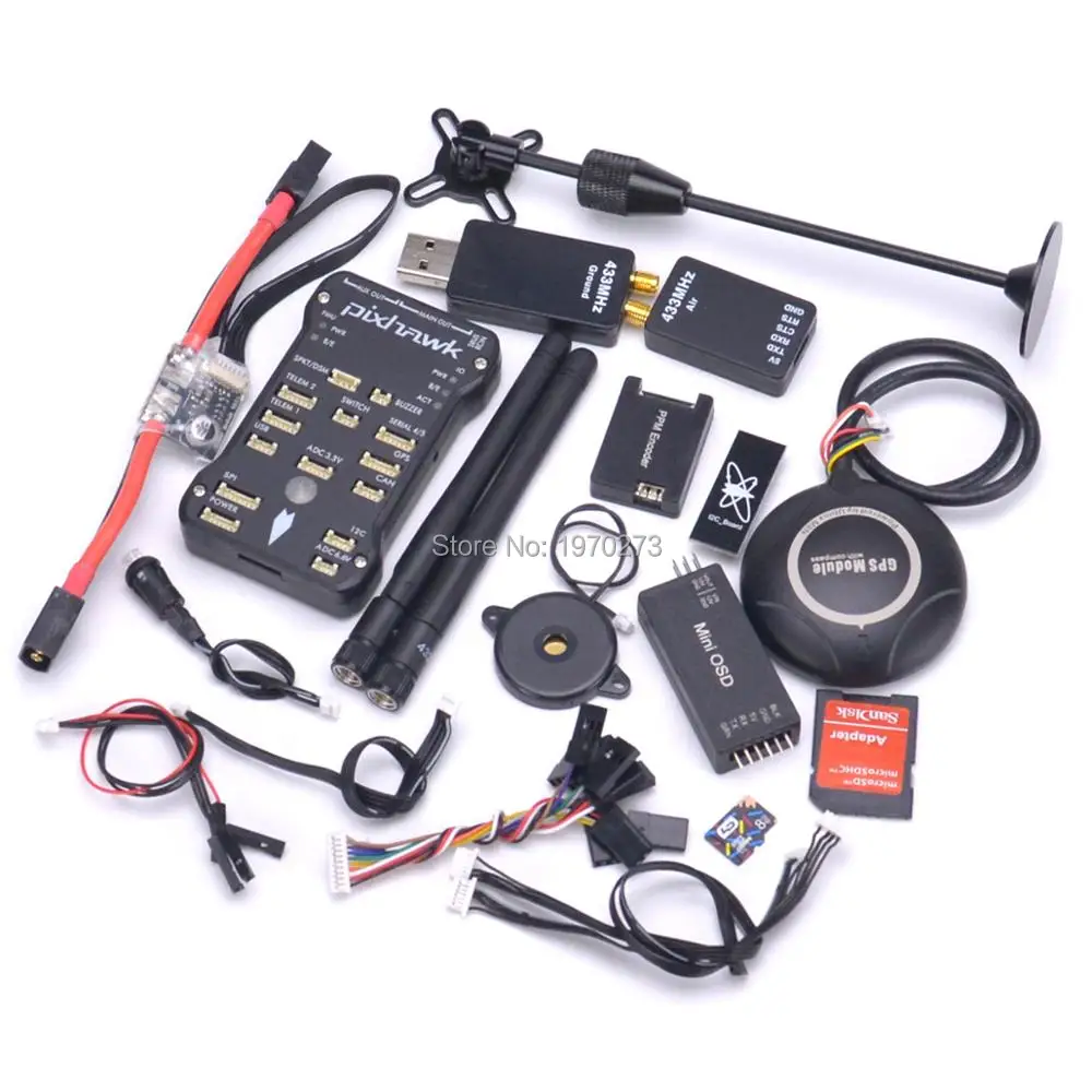 Pixhawk 2.4.7 2.4.6 PX4 32 bits Flight Controller Board 7M / M8N GPS 4G SD Card Mini OSD PPM Power Module 433Mhz Telemetry
Pixhawk 2.4.7 2.4.6 PX4 32 bits Flight Controller Board 7M / M8N GPS 4G SD Card Mini OSD PPM Power Module 433Mhz Telemetry