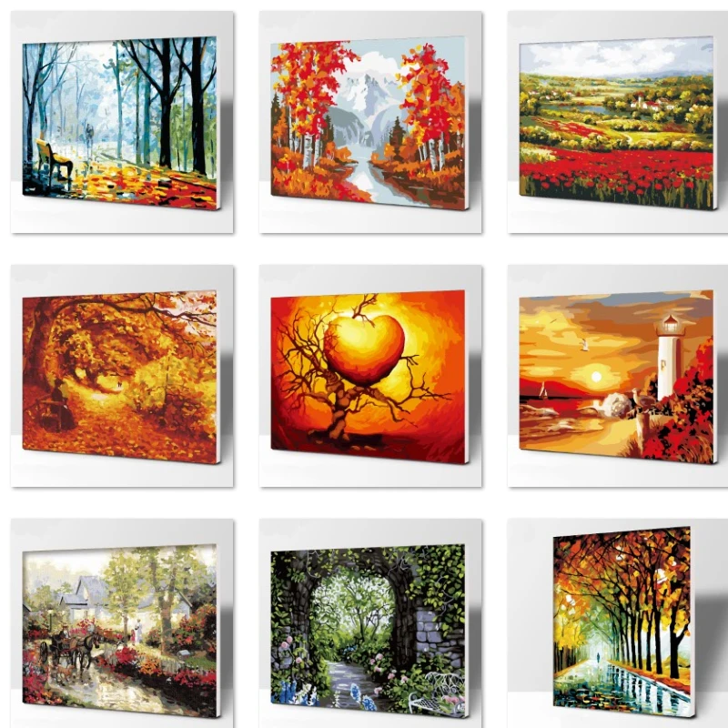 classical number Oil Painting Wall Pictures For dining Room Canvas scenery Digital painting No frame Home Decoration
classical number Oil Painting Wall Pictures For dining Room Canvas scenery Digital painting No frame Home Decoration