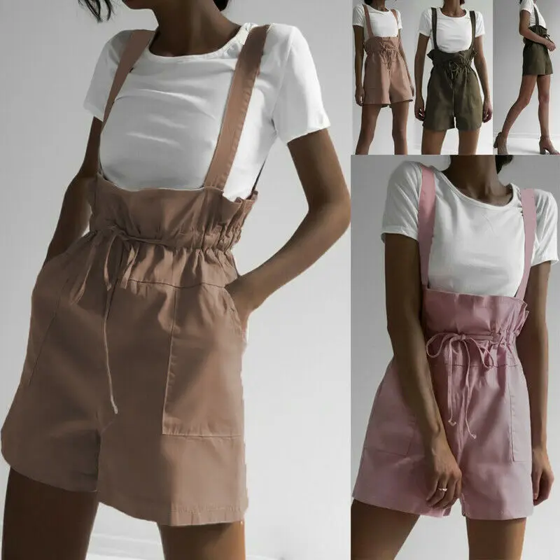 Retro Women's Leisure Suspender Trousers Overalls Slim Fit Casual Shorts Summer Fashion Playsuits
Retro Women's Leisure Suspender Trousers Overalls Slim Fit Casual Shorts Summer Fashion Playsuits