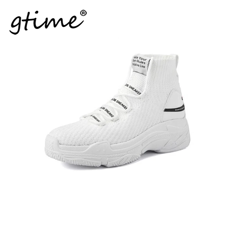 Dropshipping GTIME Shark High Top Sneakers Women Knit Upper Breathable Sock Shoes Thick Sole Fashion Sapato Feminino GXJJ014
Dropshipping GTIME Shark High Top Sneakers Women Knit Upper Breathable Sock Shoes Thick Sole Fashion Sapato Feminino GXJJ014
