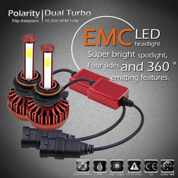 2Pcs Car Headlight Kit H7 LED Bulb H4 H11 9006 12V 24V 80W/Set 6000K 8000LM/Pair Automobile Head Lamp Auto LED Driving Fog Light
2Pcs Car Headlight Kit H7 LED Bulb H4 H11 9006 12V 24V 80W/Set 6000K 8000LM/Pair Automobile Head Lamp Auto LED Driving Fog Light