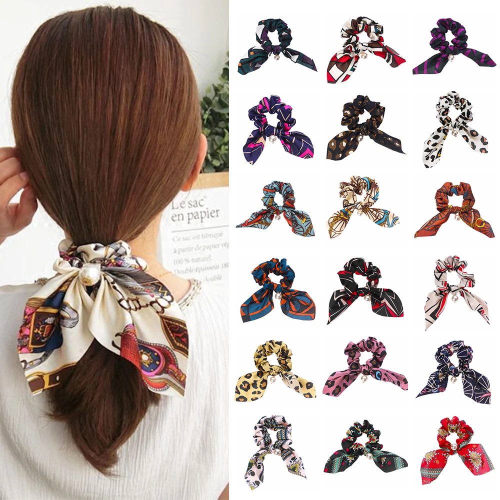 1PC Fashion Women Bowknot Scrunchies Elastic Hair Bands Girls Hair Ties Rabbit Ears Vintage Print Rubber Band Haar Accessories
1PC Fashion Women Bowknot Scrunchies Elastic Hair Bands Girls Hair Ties Rabbit Ears Vintage Print Rubber Band Haar Accessories