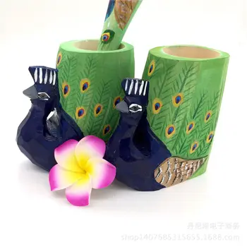 Coloffice Cute Animal Cartoon Parrot Wooden Fantastic Pencil Vase Brush Pot Pen Holde Gift for Kids Office School Supplies 1PC
Coloffice Cute Animal Cartoon Parrot Wooden Fantastic Pencil Vase Brush Pot Pen Holde Gift for Kids Office School Supplies 1PC