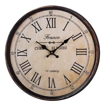 vintage 40cm Wooden Wall Clock Large Art Round Roman Numerals Home Garden Outdoor retro rustic decorative
vintage 40cm Wooden Wall Clock Large Art Round Roman Numerals Home Garden Outdoor retro rustic decorative