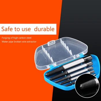 New 6Pcs/set Steel Broken Speed Out Damaged Screw Extractor Drill Bit Guide Set Broken Bolt Remover Easy Out Set
New 6Pcs/set Steel Broken Speed Out Damaged Screw Extractor Drill Bit Guide Set Broken Bolt Remover Easy Out Set