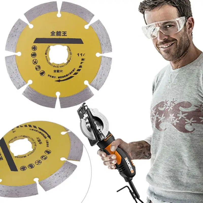 1pc 115mm Diamond Cutting Disc 4.5" Angle Grinder Saw Blade for Brick Stone Round Saw Blade Sharpener Ceramic Angle Grinder
1pc 115mm Diamond Cutting Disc 4.5" Angle Grinder Saw Blade for Brick Stone Round Saw Blade Sharpener Ceramic Angle Grinder