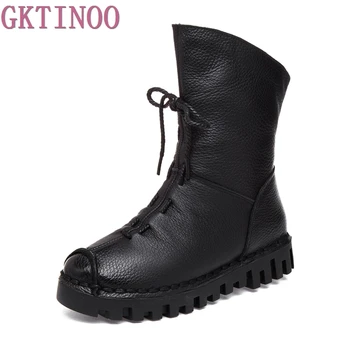 2020 Vintage Style Genuine Leather Women Boots Flat Booties Soft Cowhide Women's Shoes Zip Ankle Boots zapatos mujer
2020 Vintage Style Genuine Leather Women Boots Flat Booties Soft Cowhide Women's Shoes Zip Ankle Boots zapatos mujer
