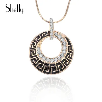 New Vintage Circle Pendant Necklace European Personality Snake Chain Crystal Women Necklace & Pendant Statement Jewelry Bijoux
New Vintage Circle Pendant Necklace European Personality Snake Chain Crystal Women Necklace & Pendant Statement Jewelry Bijoux