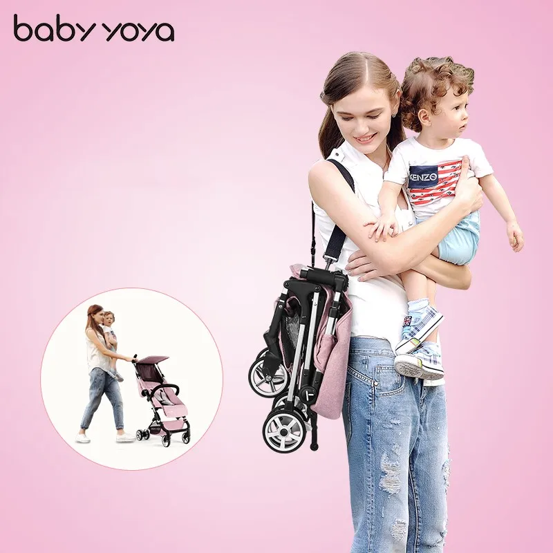 Babyyoya folding 4.8KG ultra-light baby stroller aluminum material can sit reclining can be on the plane umbrella
Babyyoya folding 4.8KG ultra-light baby stroller aluminum material can sit reclining can be on the plane umbrella