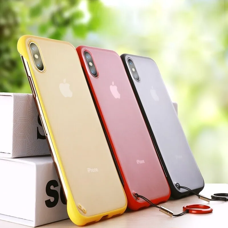 Luxury Frameless Phone Case For iPhone 7 6 8 6 S 6S Plus Matte Clear Acrylic Covers For iPhone X XR XS Max With Finger Ring Capa
Luxury Frameless Phone Case For iPhone 7 6 8 6 S 6S Plus Matte Clear Acrylic Covers For iPhone X XR XS Max With Finger Ring Capa