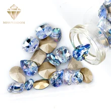 Nuevos diamantes de imitación de alta calidad 50 unids/pack arte de uñas de punta de loto púrpura llama láser 513LS pegatina de uñas DIY sinfónica arte de uñas(China)