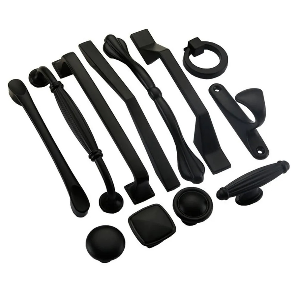 Black Door Handles Wardrobe Drawer Pull Kitchen Cabinet Handles for Furniture Handles Hardware Accessories
Black Door Handles Wardrobe Drawer Pull Kitchen Cabinet Handles for Furniture Handles Hardware Accessories