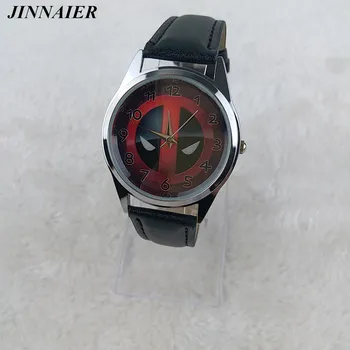 10pcs/lot Wholesale Newest Design Black Super Hero Deadpool Fashion Superhero Leather Wrist Watch Man Boys Students Quartz Watch
10pcs/lot Wholesale Newest Design Black Super Hero Deadpool Fashion Superhero Leather Wrist Watch Man Boys Students Quartz Watch