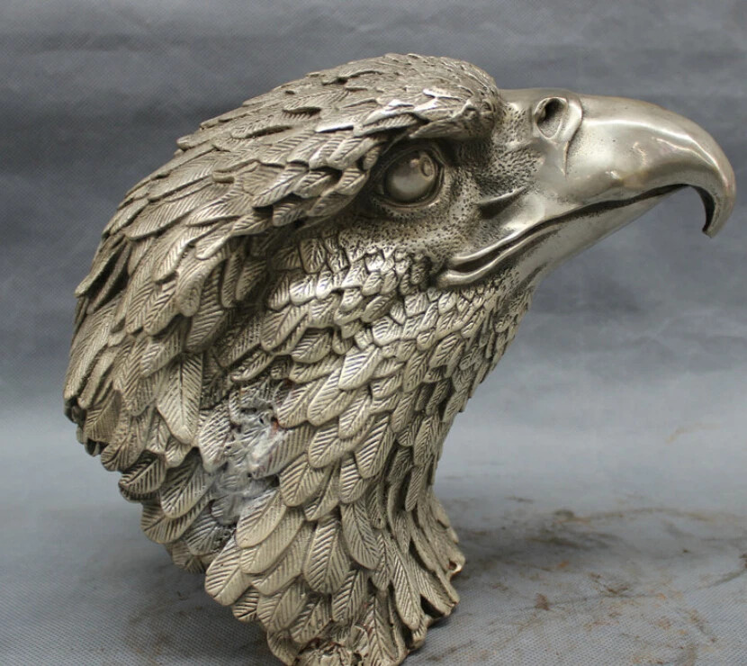 JP S0608 10" Chinese Silver Wealth FengShui Fly Eagle Head Statue Art Brass Sculpture
JP S0608 10" Chinese Silver Wealth FengShui Fly Eagle Head Statue Art Brass Sculpture
