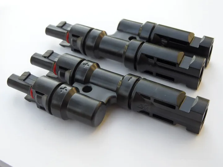 200Pairs PACK MC4 Connector brancher splitter 30A PV Cable Wire MC4 Connectors Y connector in Pair MMF+FFM / Combiner Connector
200Pairs PACK MC4 Connector brancher splitter 30A PV Cable Wire MC4 Connectors Y connector in Pair MMF+FFM / Combiner Connector