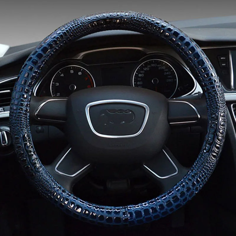Free Shipping High Quality Cowhide Top Layer Leather Universal Steering Wheel Covers Protect 38CM 15 inch
Free Shipping High Quality Cowhide Top Layer Leather Universal Steering Wheel Covers Protect 38CM 15 inch