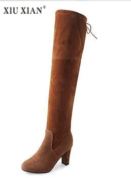 Women Boots Winter Knee High Boots Fashion Shoes 2018 Women Shoes Round Toe High 8 cm Winter Autumn Flock Ladies Comfortable
Women Boots Winter Knee High Boots Fashion Shoes 2018 Women Shoes Round Toe High 8 cm Winter Autumn Flock Ladies Comfortable