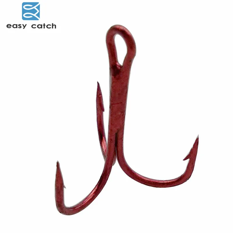 Easy Catch 100pcs 35647 Treble Fishing Hooks Red Small Round Bent Triple Hard Lure Spoon Fishhook Size 2 4 6 8 10 12 14
Easy Catch 100pcs 35647 Treble Fishing Hooks Red Small Round Bent Triple Hard Lure Spoon Fishhook Size 2 4 6 8 10 12 14
