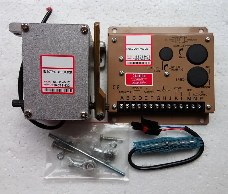 Generator actuator ADC120-24V or ADC120-12V with ESD5500E series speed governor and speed sensor 3034572 free shipping
Generator actuator ADC120-24V or ADC120-12V with ESD5500E series speed governor and speed sensor 3034572 free shipping