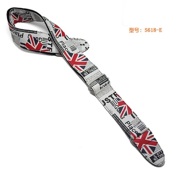 PU meterial Electric guitar straps with country flag pattern painted acoustic band straps S618
PU meterial Electric guitar straps with country flag pattern painted acoustic band straps S618
