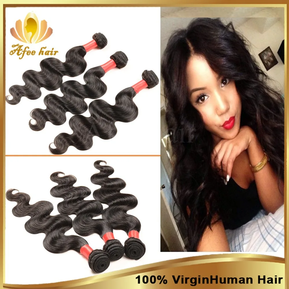 Grace Hair Products Malaysian Virgin Hair Body Wave Unprocessed Virgin Malaysian Hair Natural Black 3 Pcs Cheap Human Hair Weave
