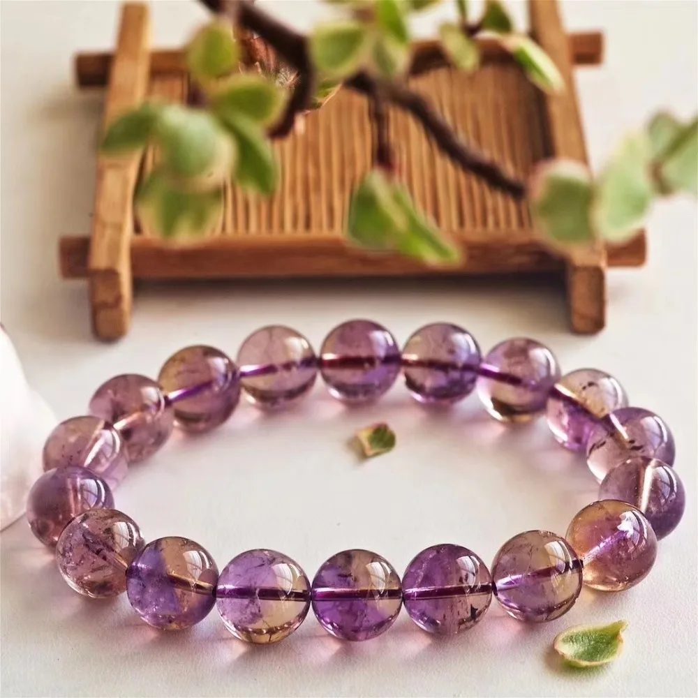 Genuine Natural Ametrine Purple Yellow Crystal 11.5mm Round Beads Bracelet Woman Man Brazil Gift AAAAA Drop Shipping Certificate
Genuine Natural Ametrine Purple Yellow Crystal 11.5mm Round Beads Bracelet Woman Man Brazil Gift AAAAA Drop Shipping Certificate
