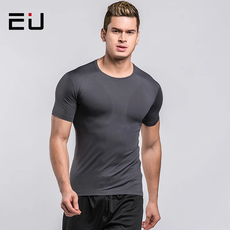 EU Mens Sport Shirts Quick Dry Short Sleeve Running Shirts Men Fitness Gym Sports Running T-shirts High Quality Men's T-shirt
EU Mens Sport Shirts Quick Dry Short Sleeve Running Shirts Men Fitness Gym Sports Running T-shirts High Quality Men's T-shirt