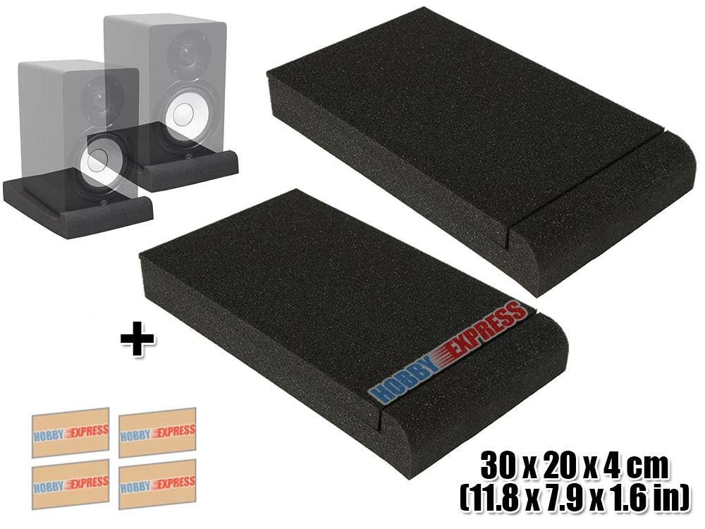 Arrowzoom 2 pcs bundle XL Studio Monitors Speaker Isolation Pad Soundproofing Foam 30 x 20 x 4 cm (11.8 x 7.9 x 1.6 in) KK1108
Arrowzoom 2 pcs bundle XL Studio Monitors Speaker Isolation Pad Soundproofing Foam 30 x 20 x 4 cm (11.8 x 7.9 x 1.6 in) KK1108